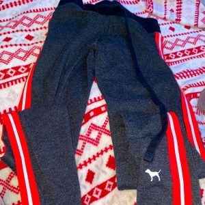 Brand is Pink/Victoria’s Secret. Has never been worn. Tight sweatpants.